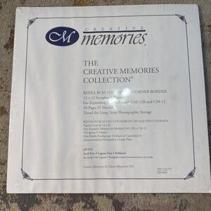 NOS Creative Memories 12"x12" Square Corner Border Refill RCM-12SC NEW/Sealed